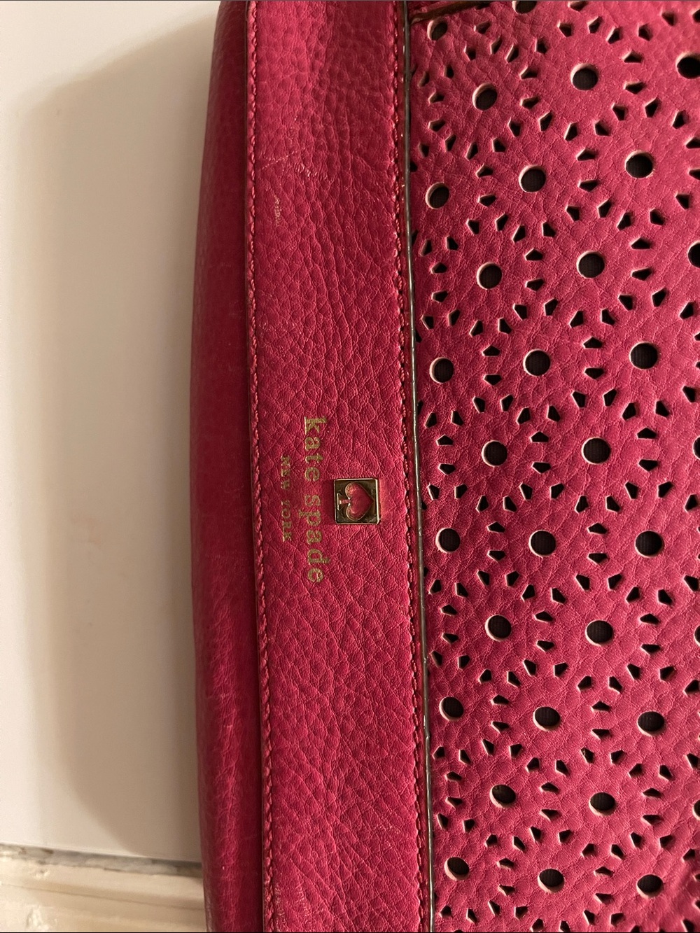 Kate Spade Kari Perri Lane Pink Leather Crossbody Shoulder Bag - Picture 4 of 7